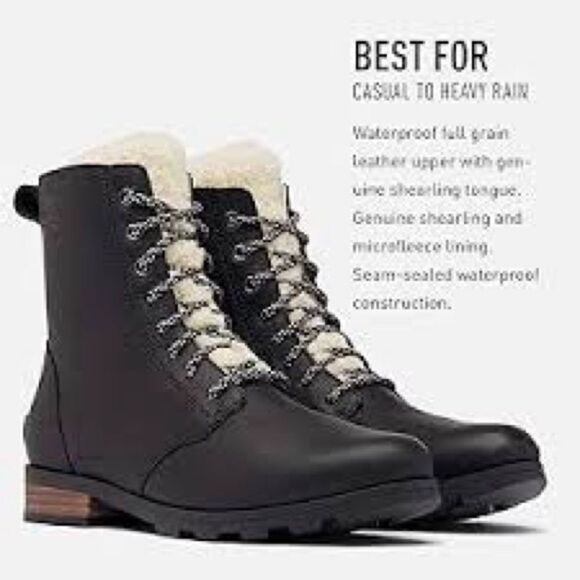 Sorel Emelie Short Lace Cozy Boots Women’s Size 7 - New in Box - Picture 6 of 9